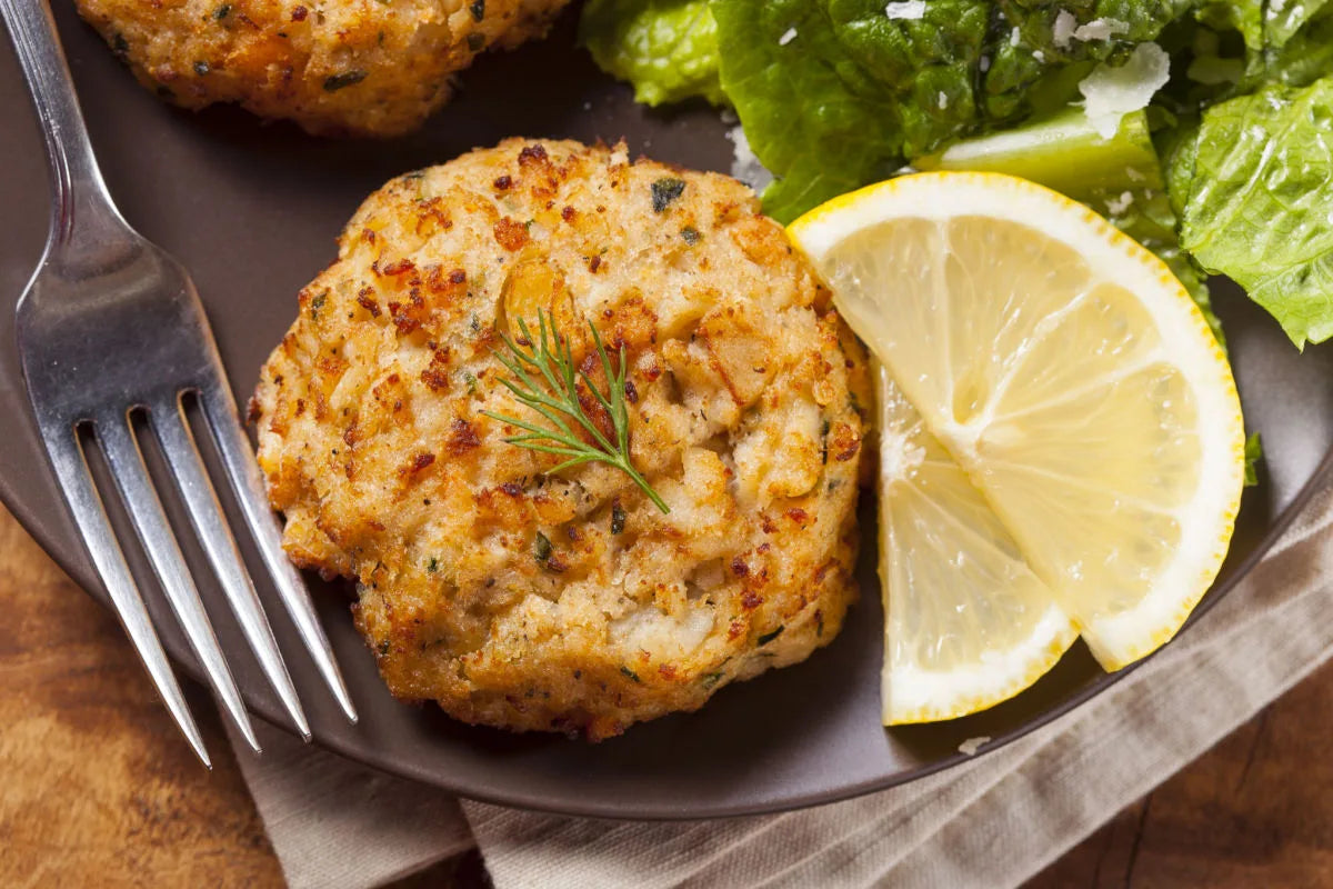 Fresh picked crab meat separated by grade