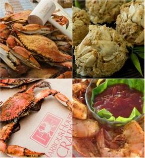 All Inclusive - Crab & Seafood Combo -1 Dozen Large Crabs, 2 Crab Cakes, 1 lb Raw Shrimp, 1 Roll Crab Paper, 1 Mallet