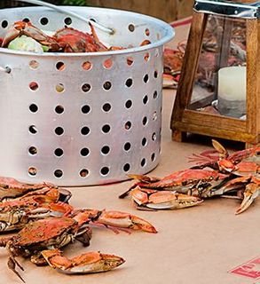 Daily Deal -  2 Dozen Steamed & Seasoned Blue Crabs ( 5 1/2 - 6 1/4 ) , 1 Crab Paper, 2 Crab Mallets,