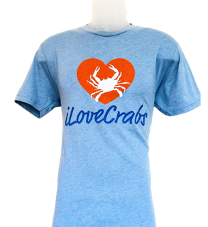 iLoveCrabs Collection - Summer T Shirt  - Blue